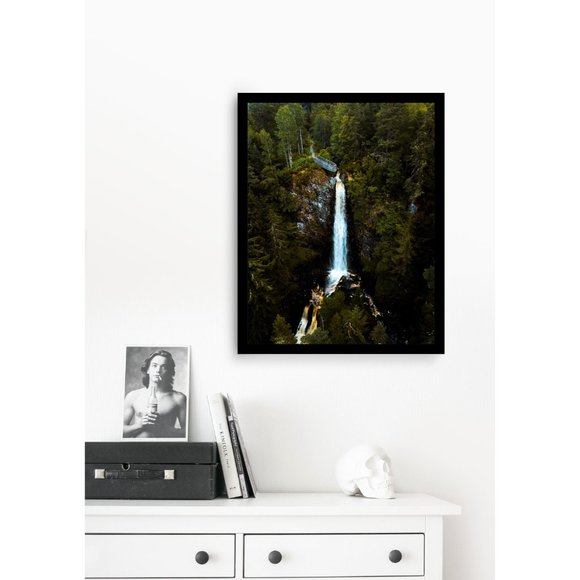 Plodda Falls, Scotland Waterfall Wall Art Design Poster Print Decor for Home - Picture 3 of 9